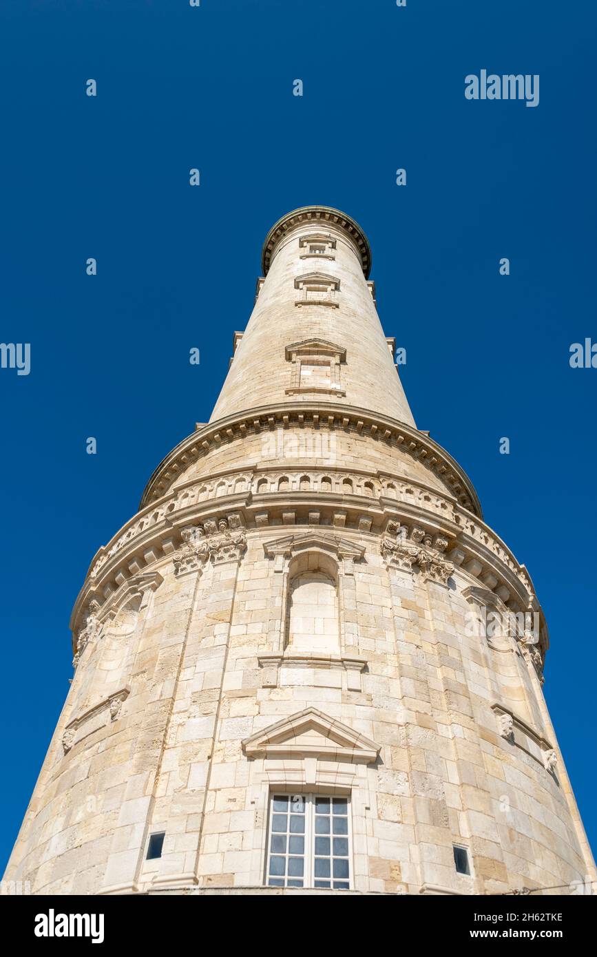 frankreich, Nouvelle-aquitaine, departement gironde, le verdon-sur-mer, der leuchtturm von cordouan in der mündung der gironde. Das Gebäude gehört seit Sommer 2021 zum unesco-Weltkulturerbe Stockfoto