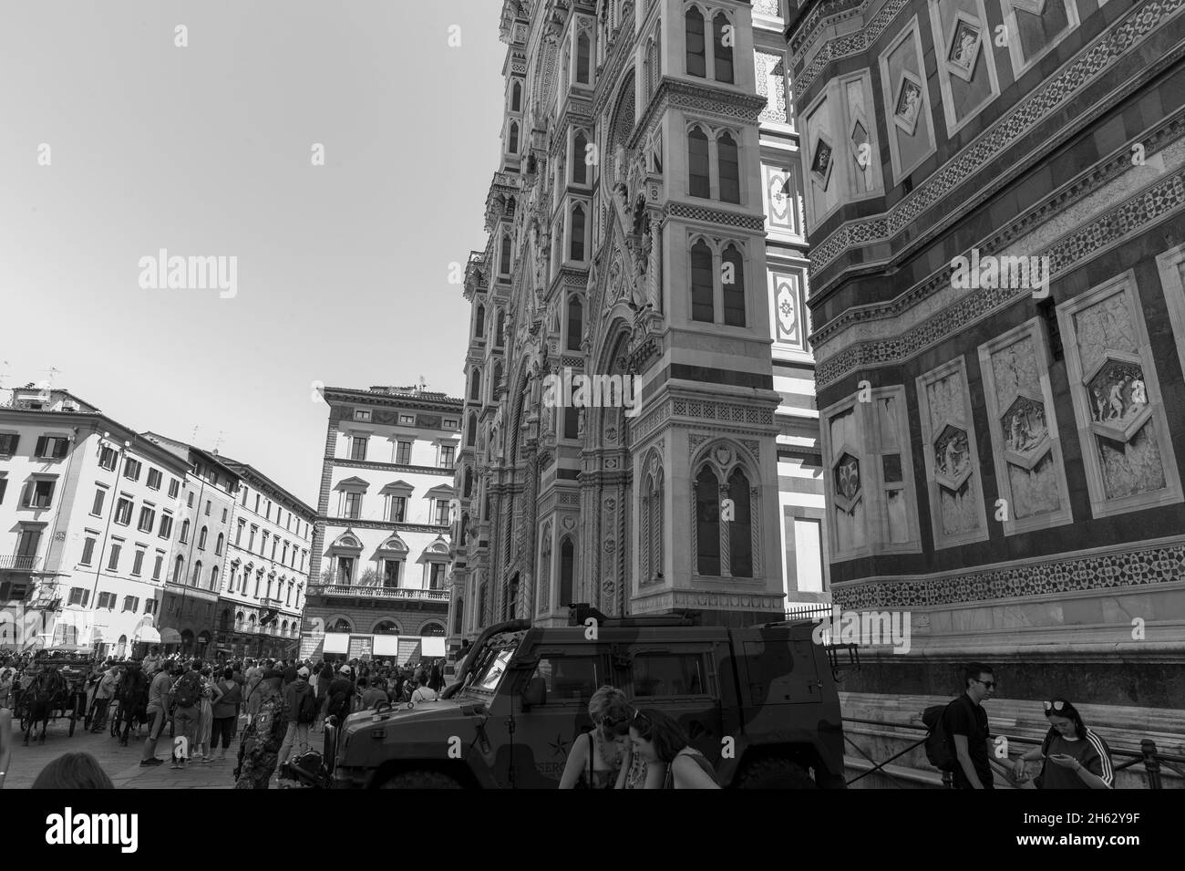 Kathedrale von florenz, ehemals cattedrale di santa maria del fiore und giotto's campanile, toskana, italien Stockfoto