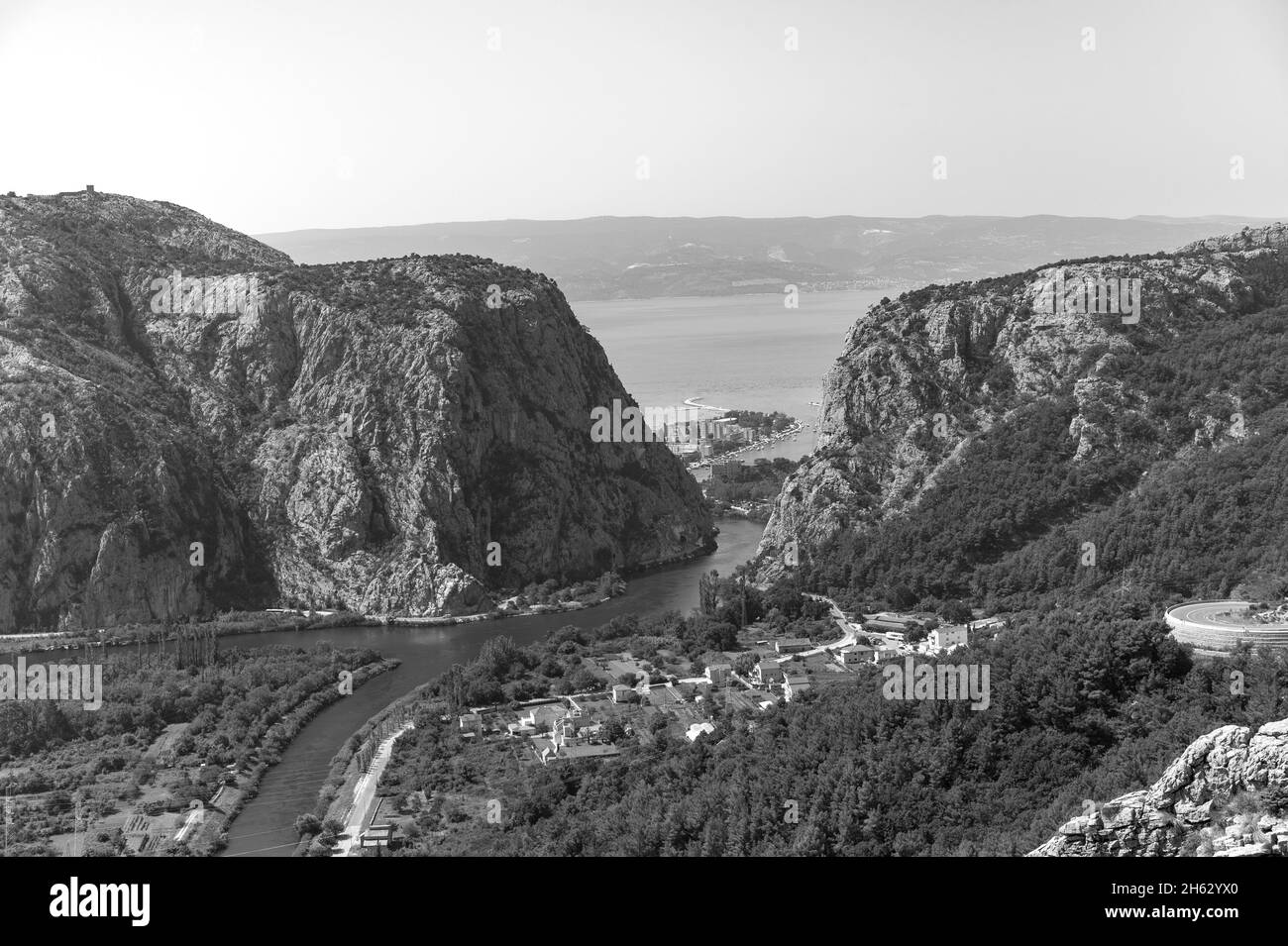 Ich musste den Van anhalten, um die fantastische Aussicht zu genießen Stockfoto