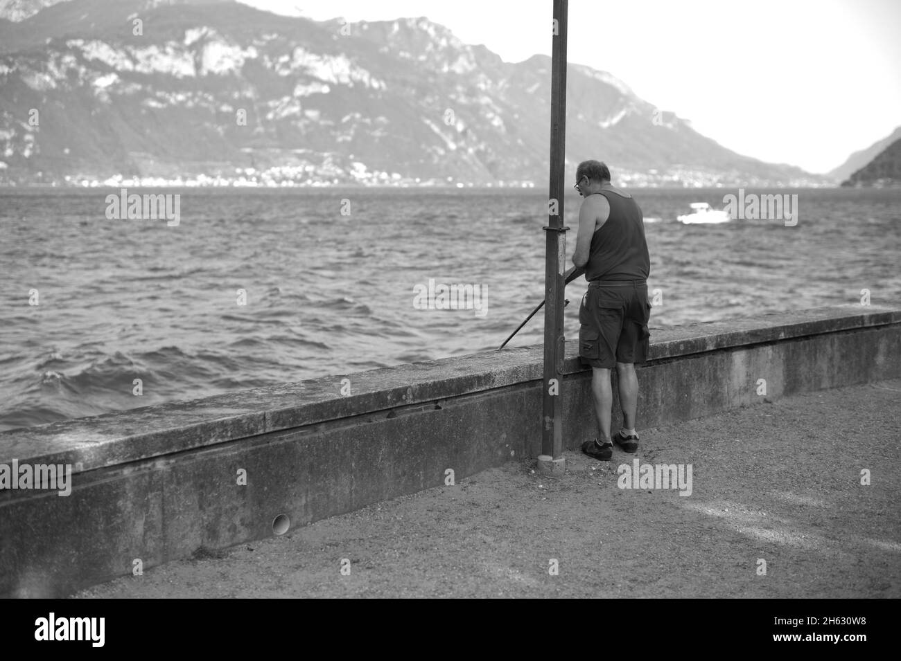 Am comer See, italien, an der Seepromenade menaggio, menaggio Stadt Stockfoto