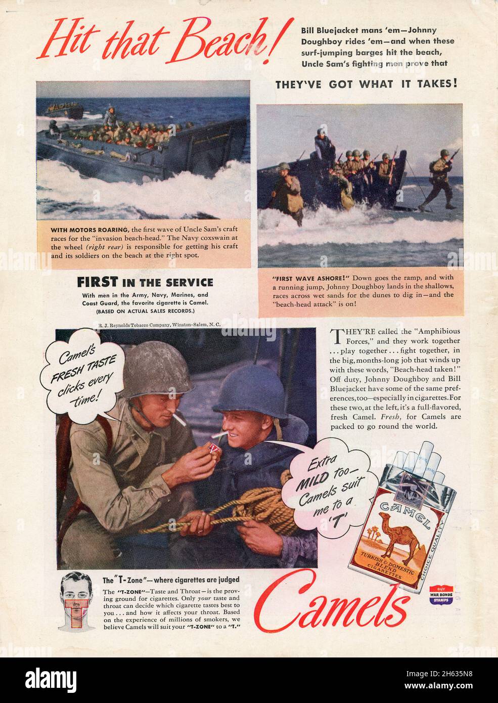 29. Mai 1944 Zeitschrift 'Time' Ausgabewerbung, USA Stockfoto