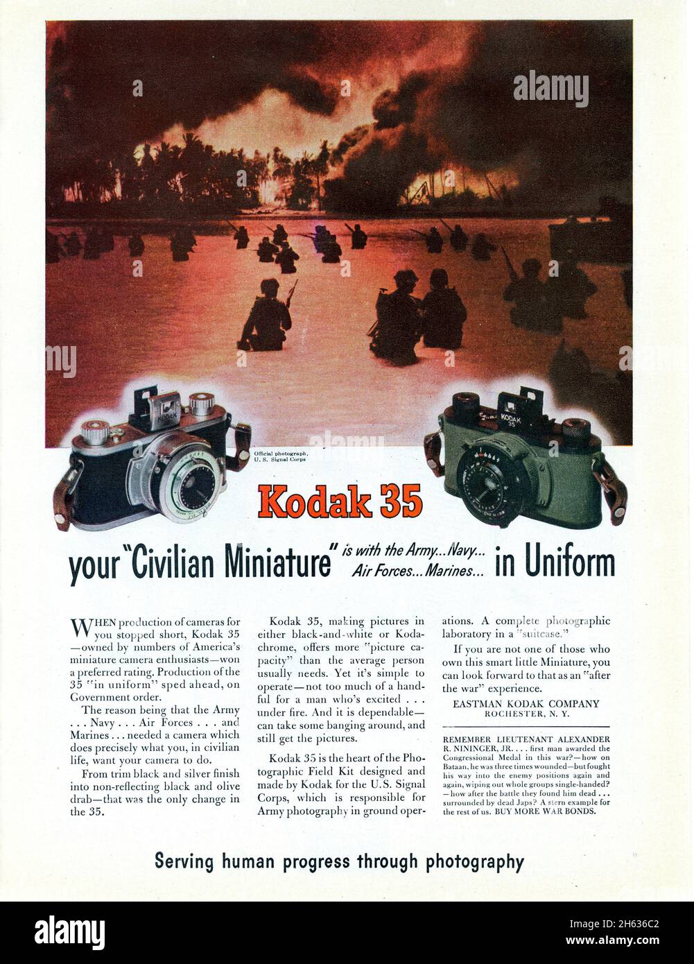 29. Mai 1944 „Time“-Zeitungszeitungsanzeige, USA Stockfoto