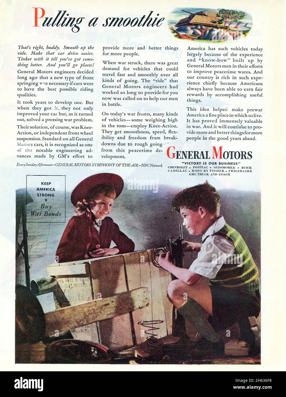 29. Mai 1944 „Time“-Zeitungszeitungsanzeige, USA Stockfoto