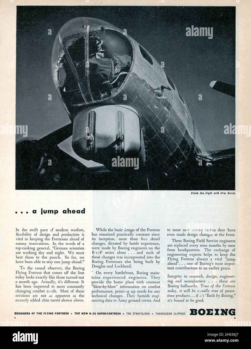 29. Mai 1944 „Time“-Zeitungszeitungsanzeige, USA Stockfoto