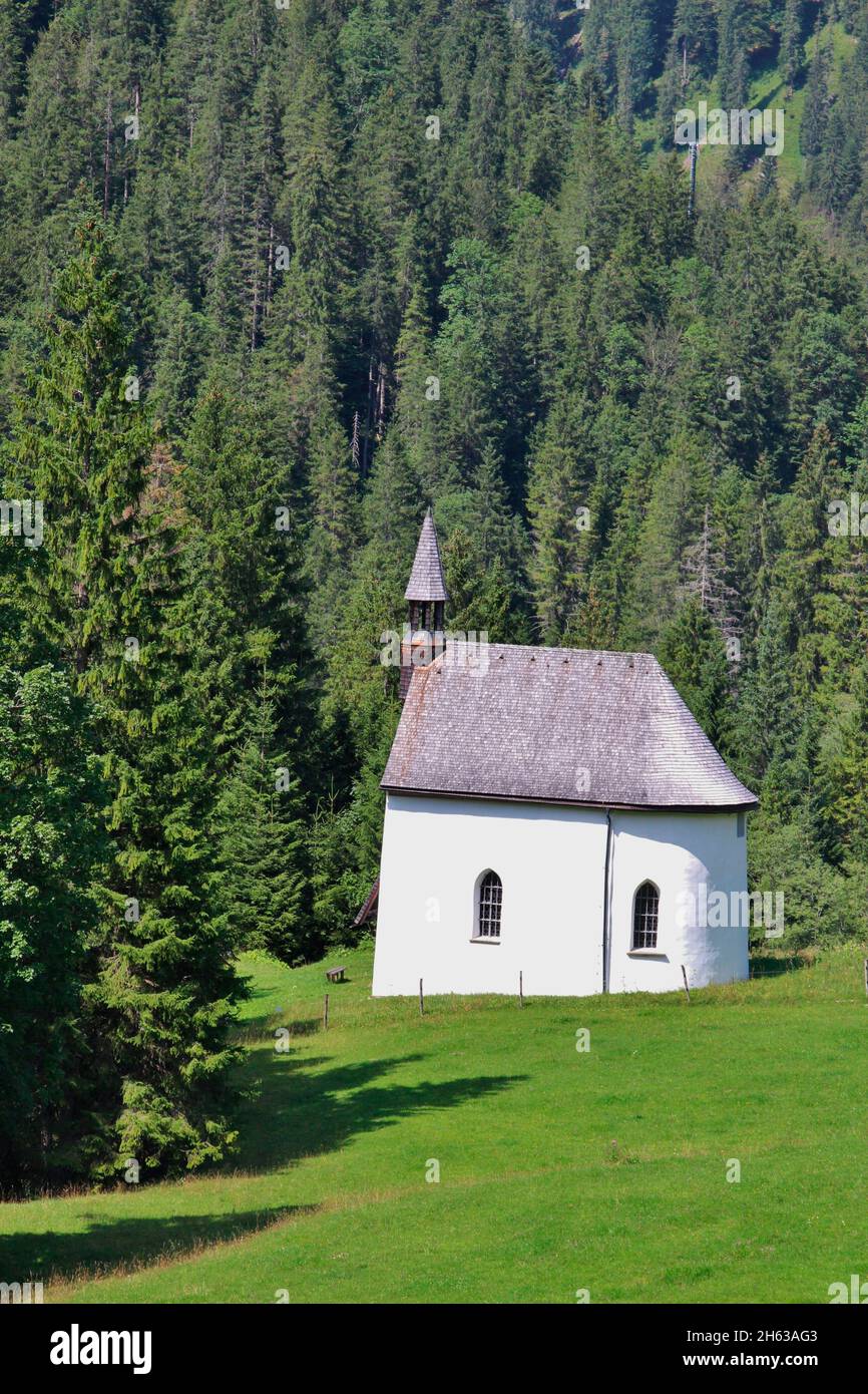 katholische Bergkapelle,maria hilf im valepp (Kreis schliersee) erbaut 1710 (883 Meter) im mangfallgebirge,oberbayern,bayern,deutschland europa Stockfoto