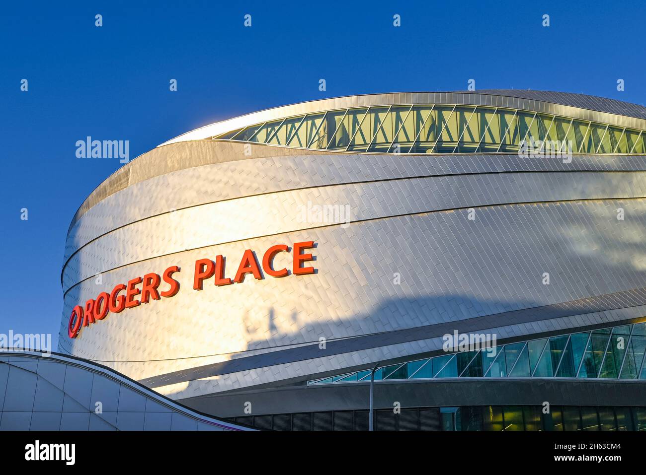 Rogers Place Arena, Ice District, Edmonton, Alberta, Kanada Stockfoto