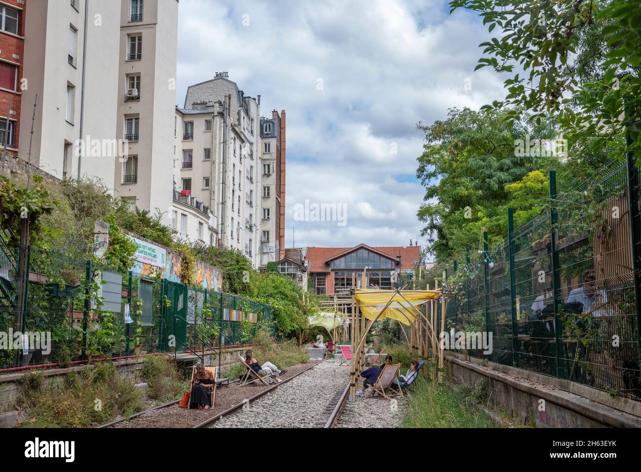frankreich, paris, alternatives Restaurant, porte de clignancourt Stockfoto