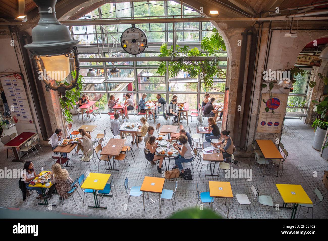 frankreich, paris, alternatives Restaurant, porte de clignancourt Stockfoto