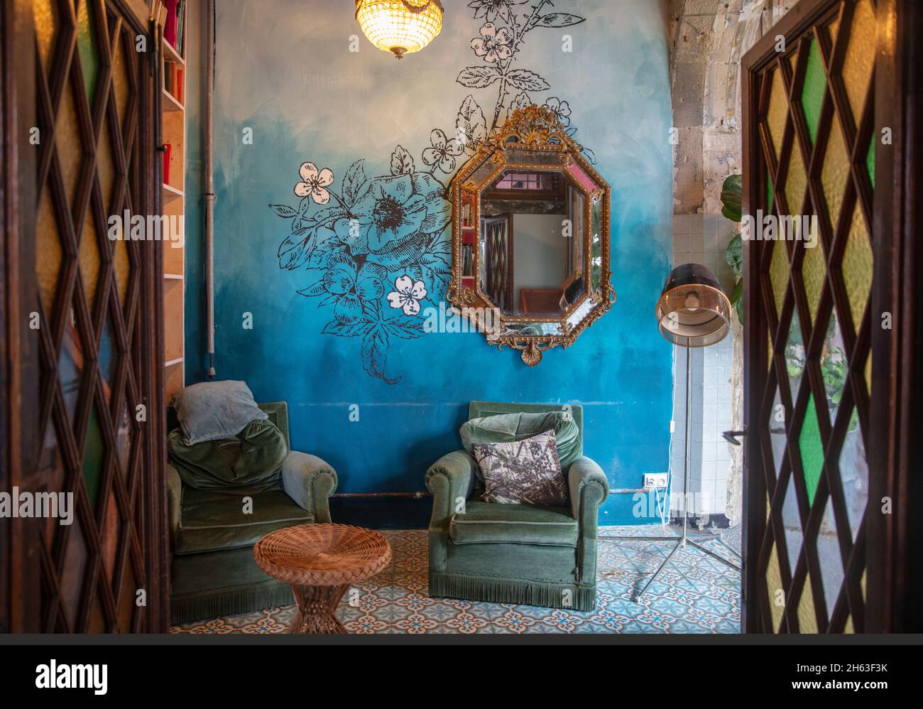 frankreich, paris, alternatives Restaurant, porte de clignancourt Stockfoto