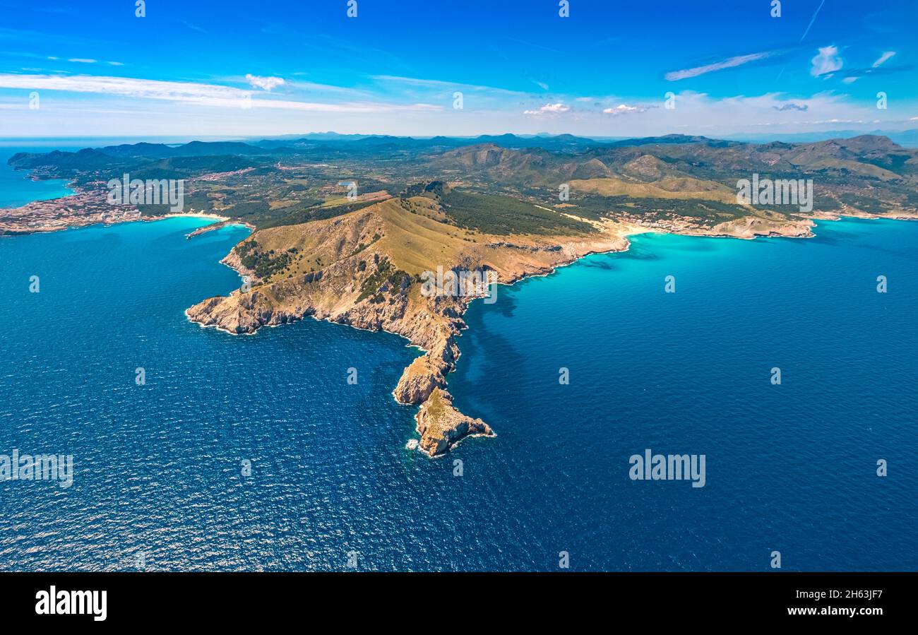 Luftaufnahme, Cap des Freu, balearen, capdepera, mallorca, spanien Stockfoto