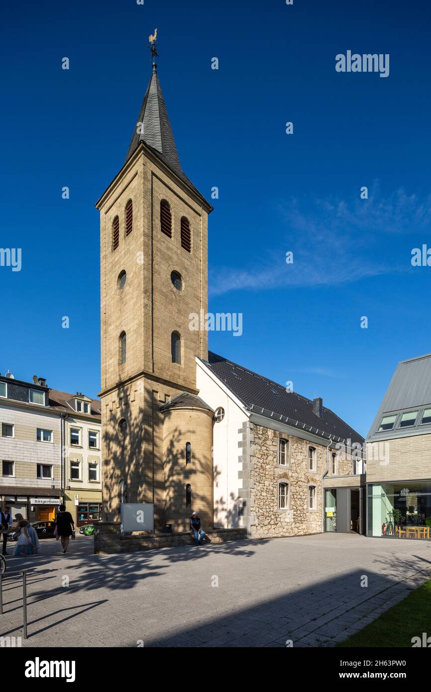 deutschland,heiligenhaus,heiligenhaus-leubeck,bergisches Land,niederbergisches Land,niederberg,rheinland,Nordrhein-westfalen,alte Kirche,evangelisch reformierte Stadtkirche,Hallenkirche,Barock Stockfoto