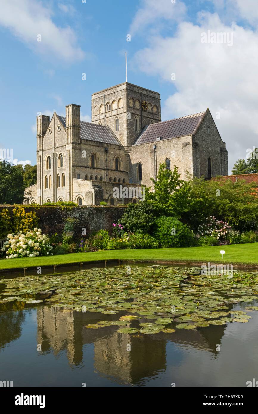 england, winchester, Hospital of st Cross, Blick vom Garten des Meisters Stockfoto