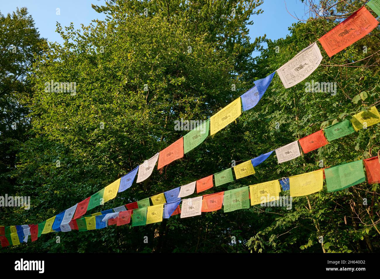 tibetische Gebetsfahnen Stockfoto