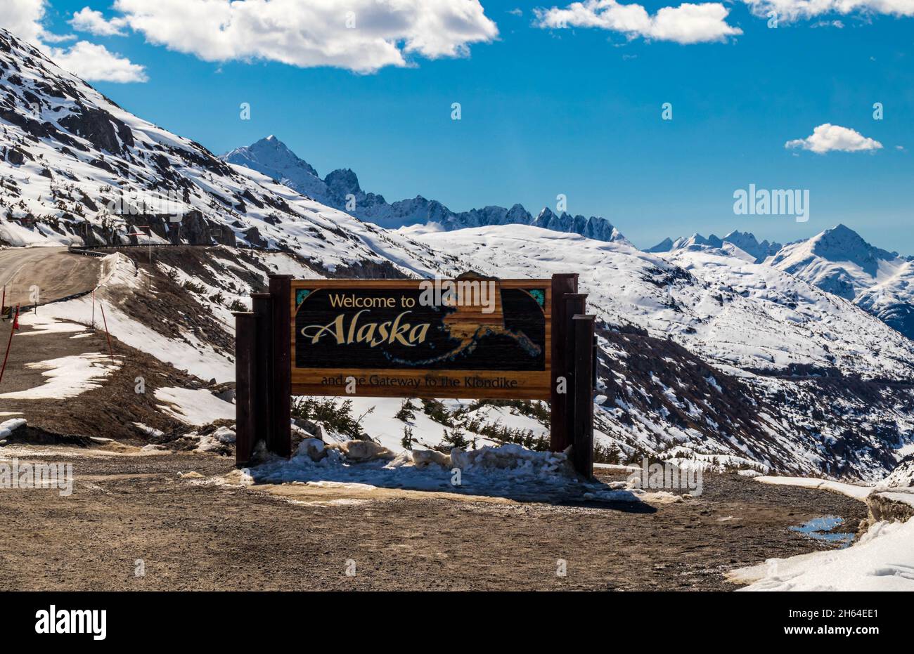 White Pass Boundary Ranges, Coast Mountains, Grenze Yukon/Alaska. Stockfoto