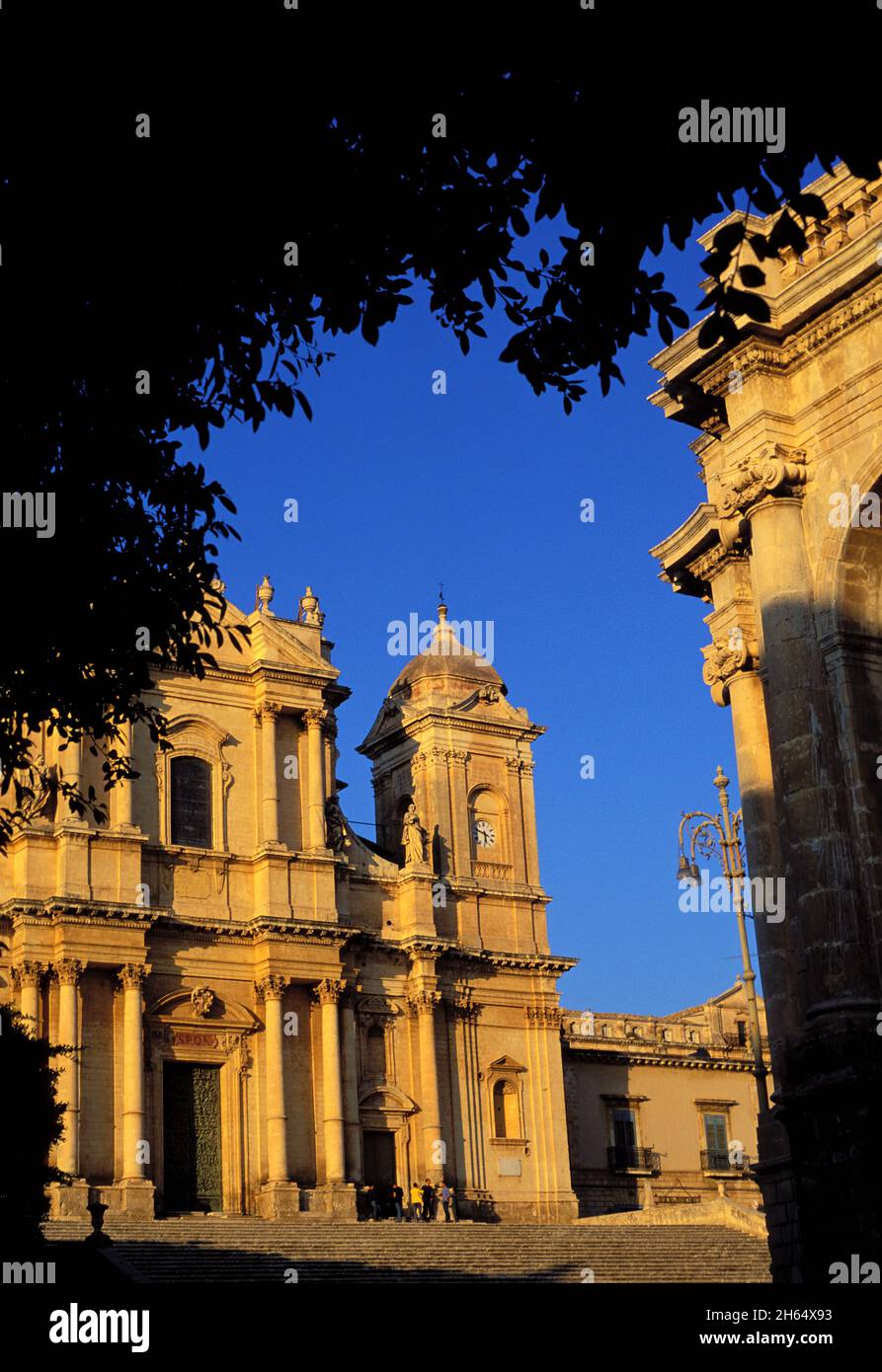 Italien, Sizilien, Stadt Noto, Kathedrale von San Nicolo Stockfoto