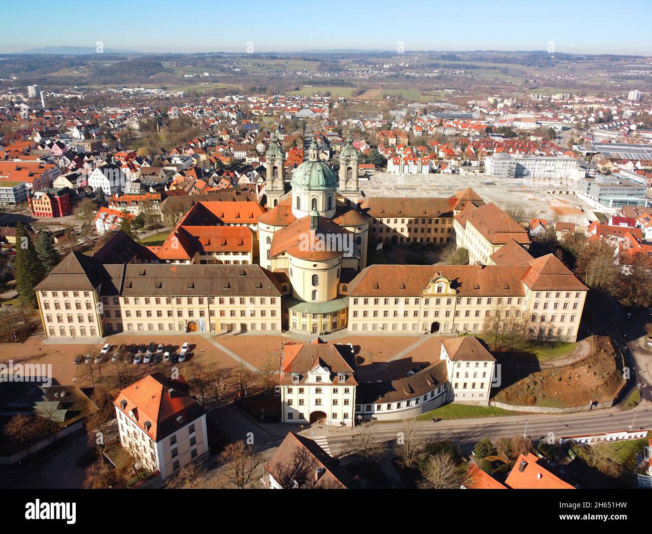 Weingarten, Deutschland: Blick auf die basilika Stockfoto