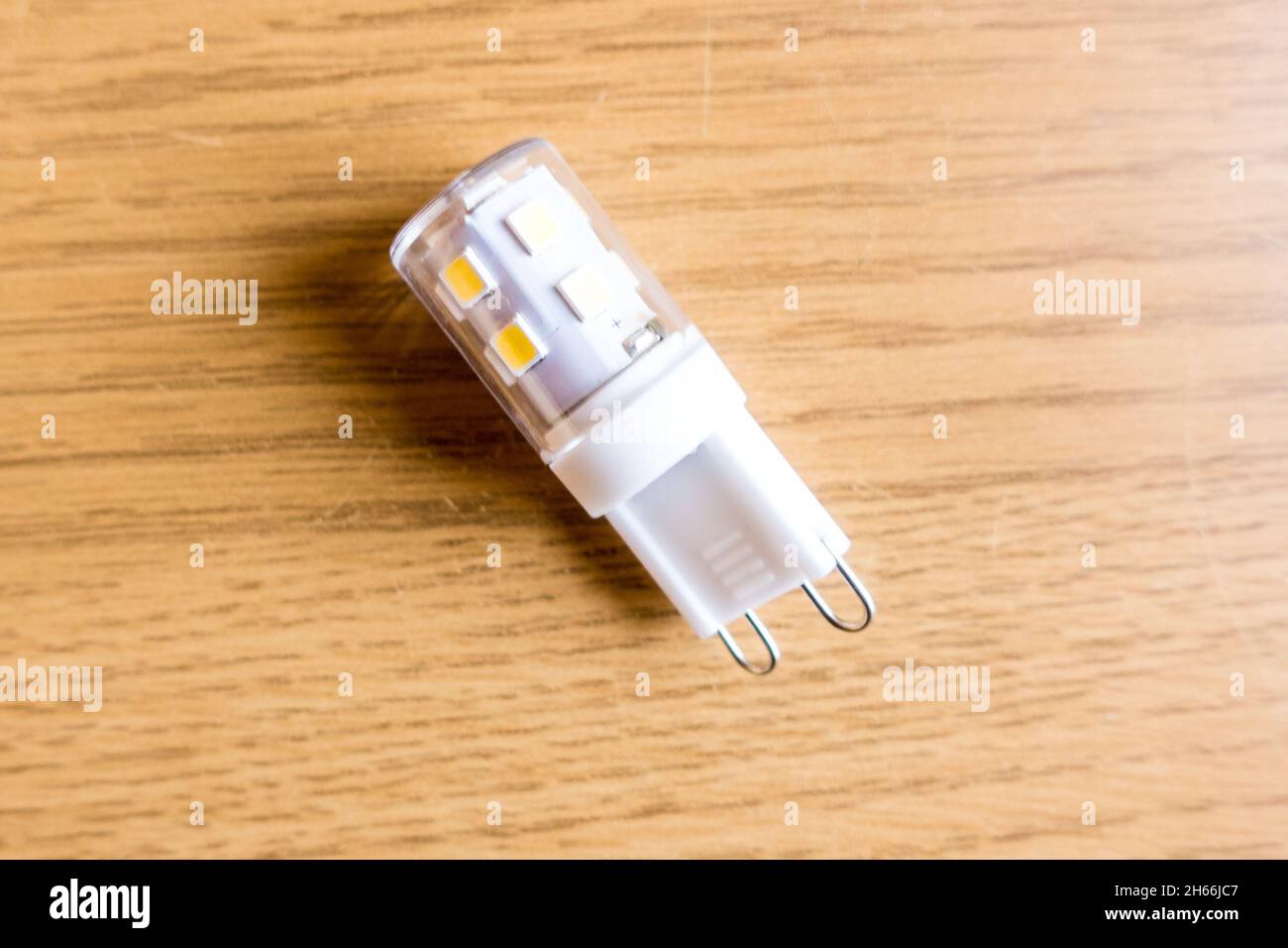 LED-Licht zum Energiesparen Konzept Stockfoto
