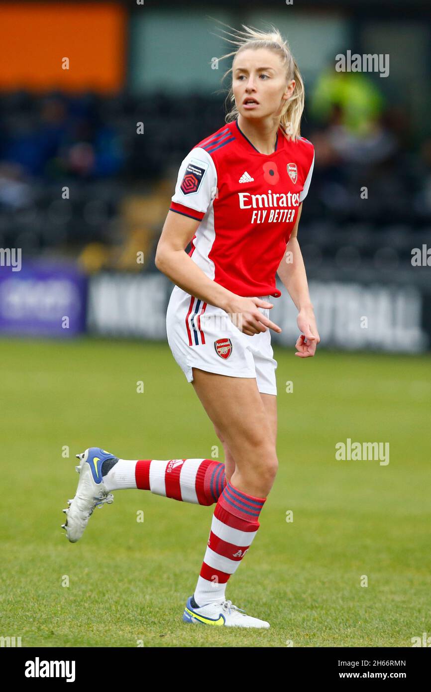 Barnett, Großbritannien. November 2021. BARNETT, ENGLAND - NOVEMBER 13: Jennifer Beattie von Arsenal während der Barclays FA Women's Super League zwischen Tottenham Hotspur und Arsenal am 13. November 2021 im Hive, Barnett, UK Credit: Action Foto Sport/Alamy Live News Stockfoto