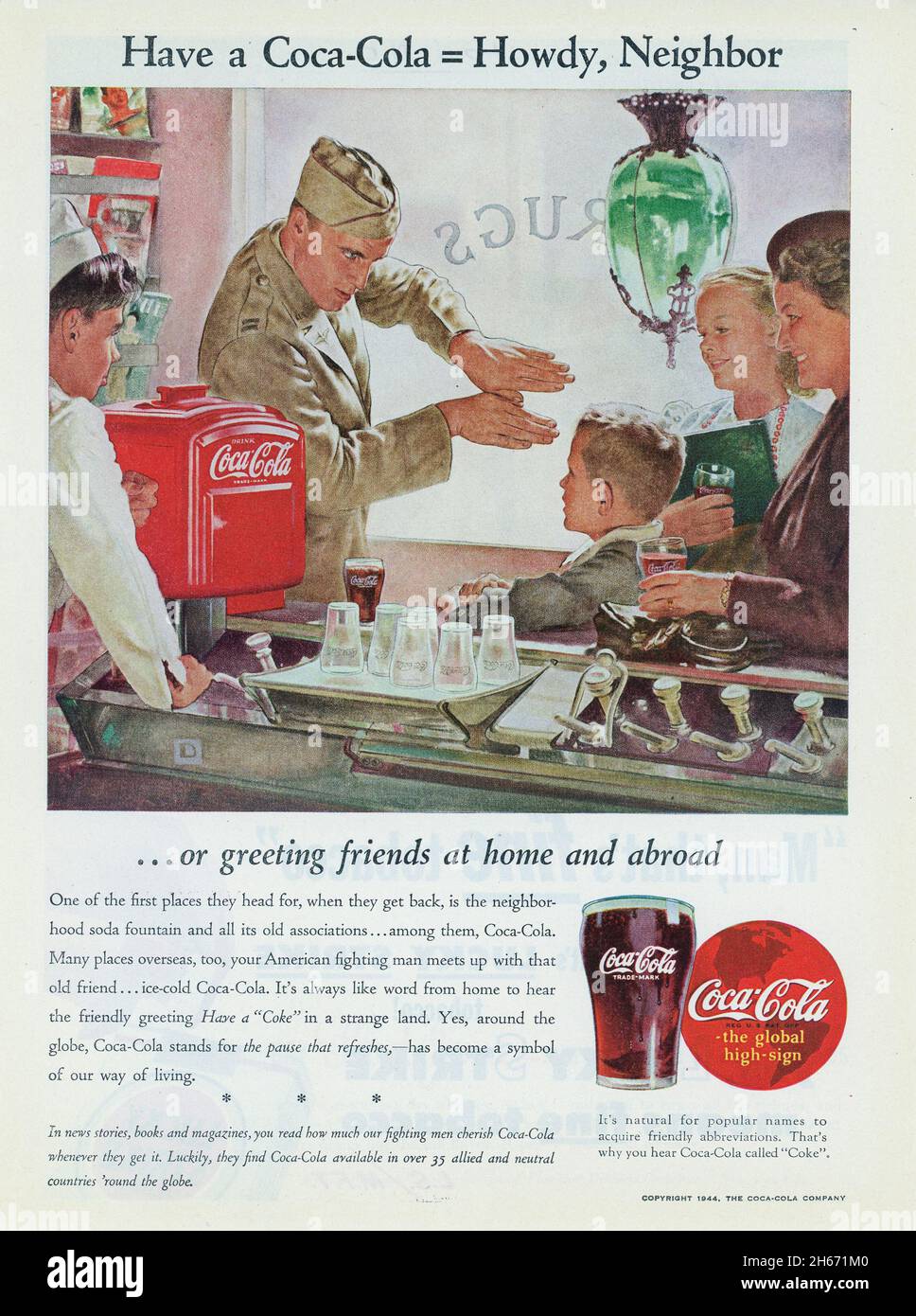 22. Mai 1944 Ausgabe des Nachrichtenmagazins „Time“ Advertising, USA Stockfoto