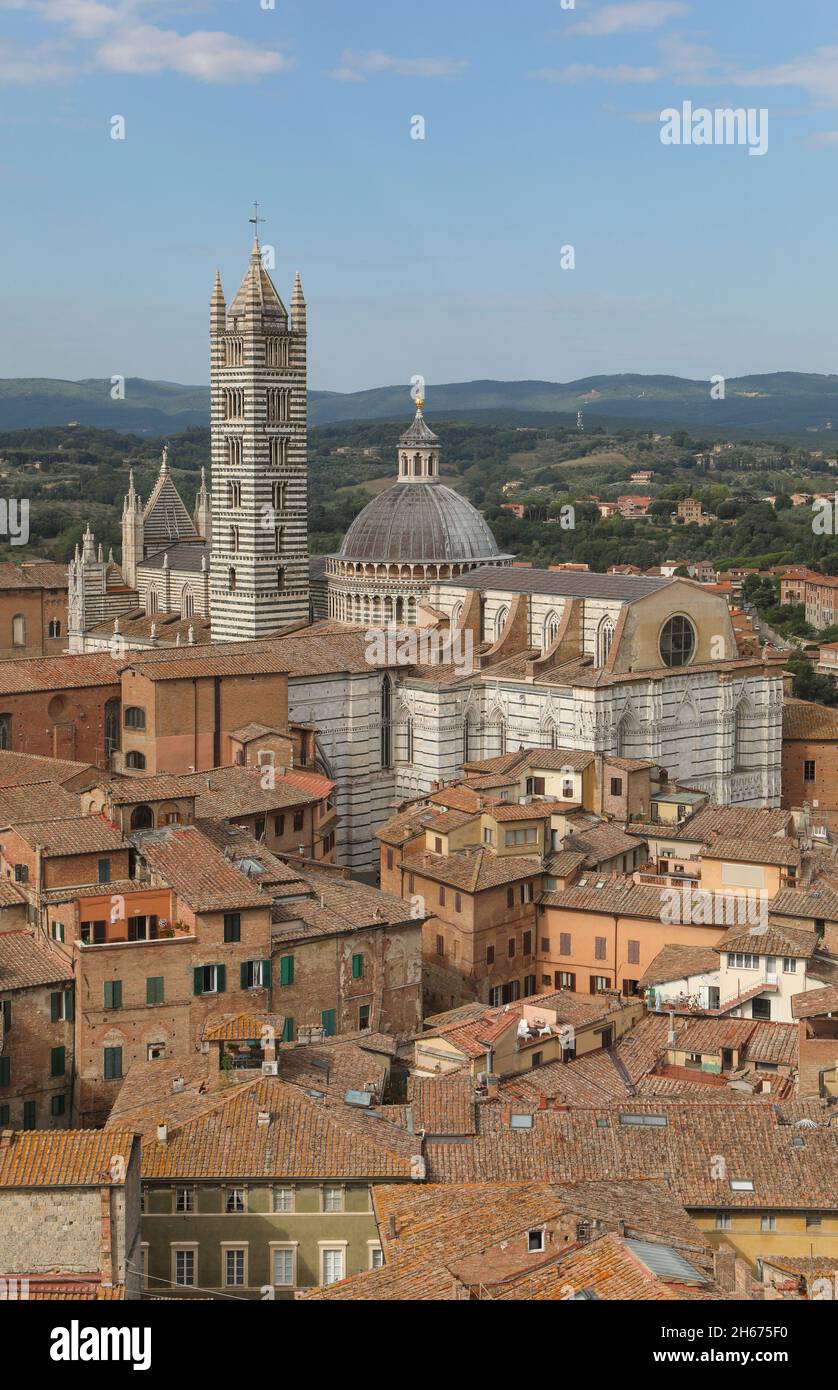 SIENA/ITALIEN Stockfoto