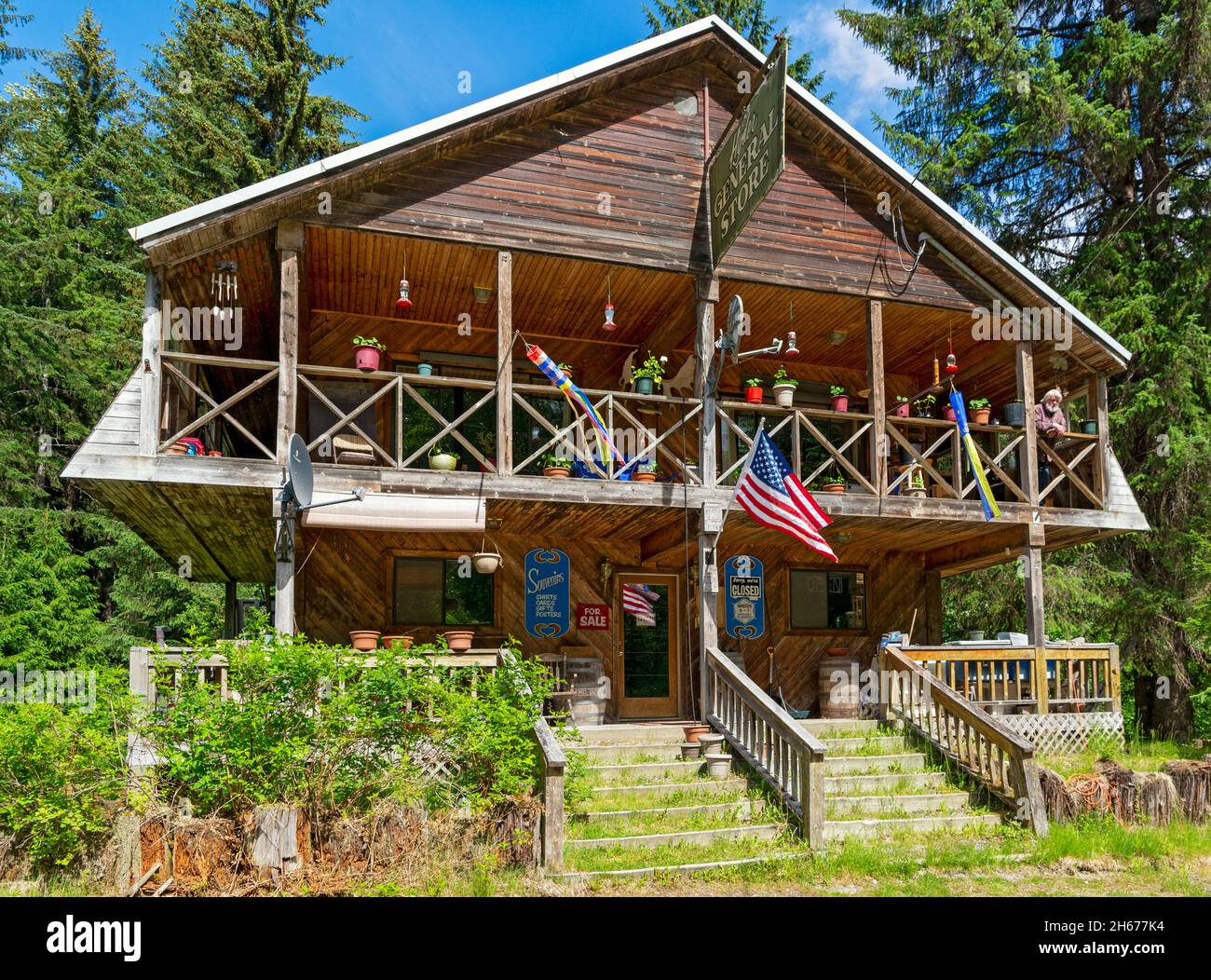 Usa, Alaska, Hyder General Store Stockfoto