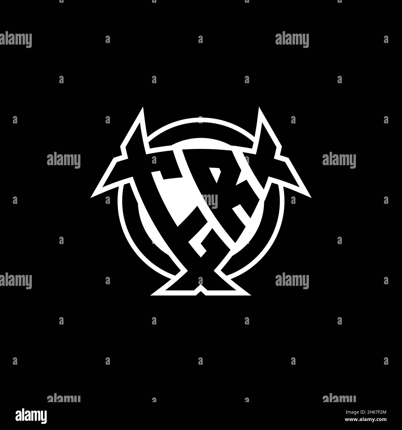 ER Monogram Logo Brief mit Dreieck Schild Form Stil Design isoliert auf weißem Hintergrund. Dreieck-Monogramm-Logo, Schild-Monogramm-Logo, Dreieck s Stock Vektor