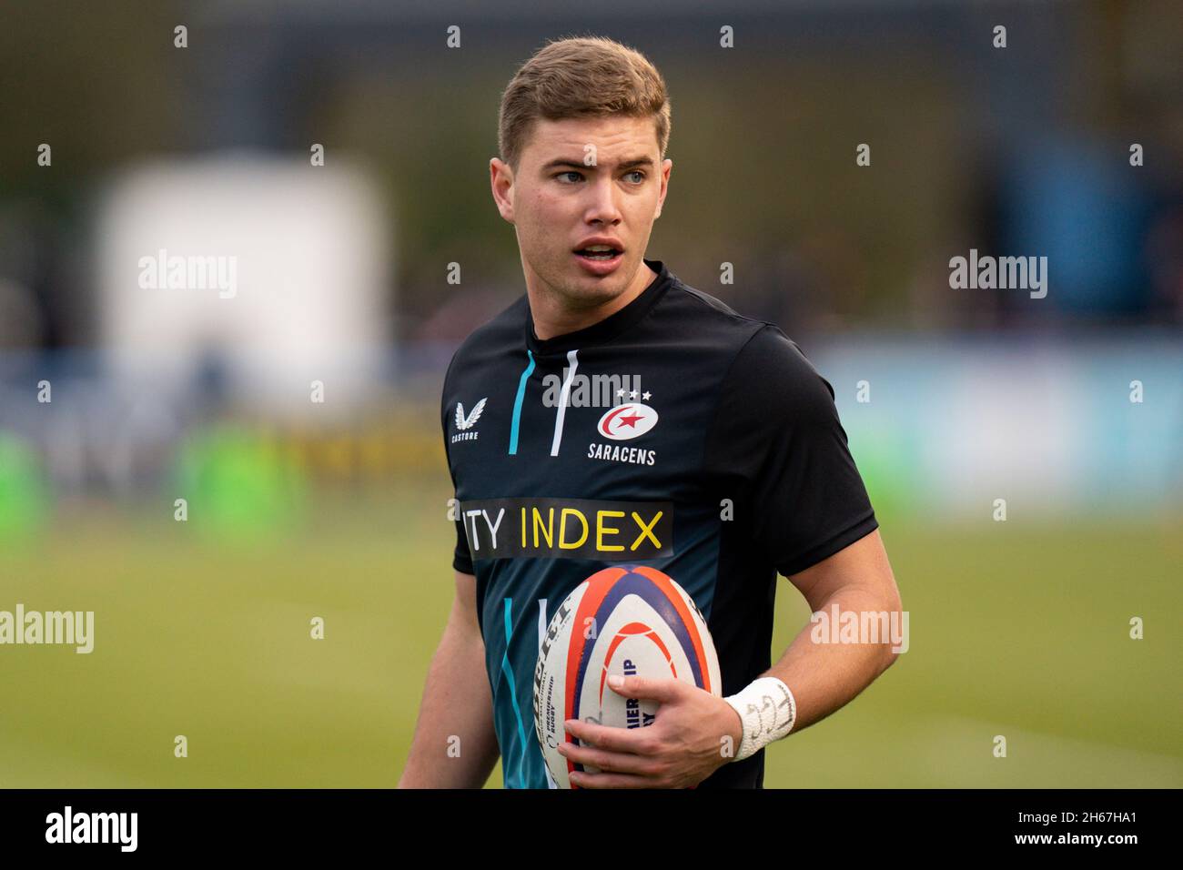 Ruben de Haas #9 von Saracens Stockfoto