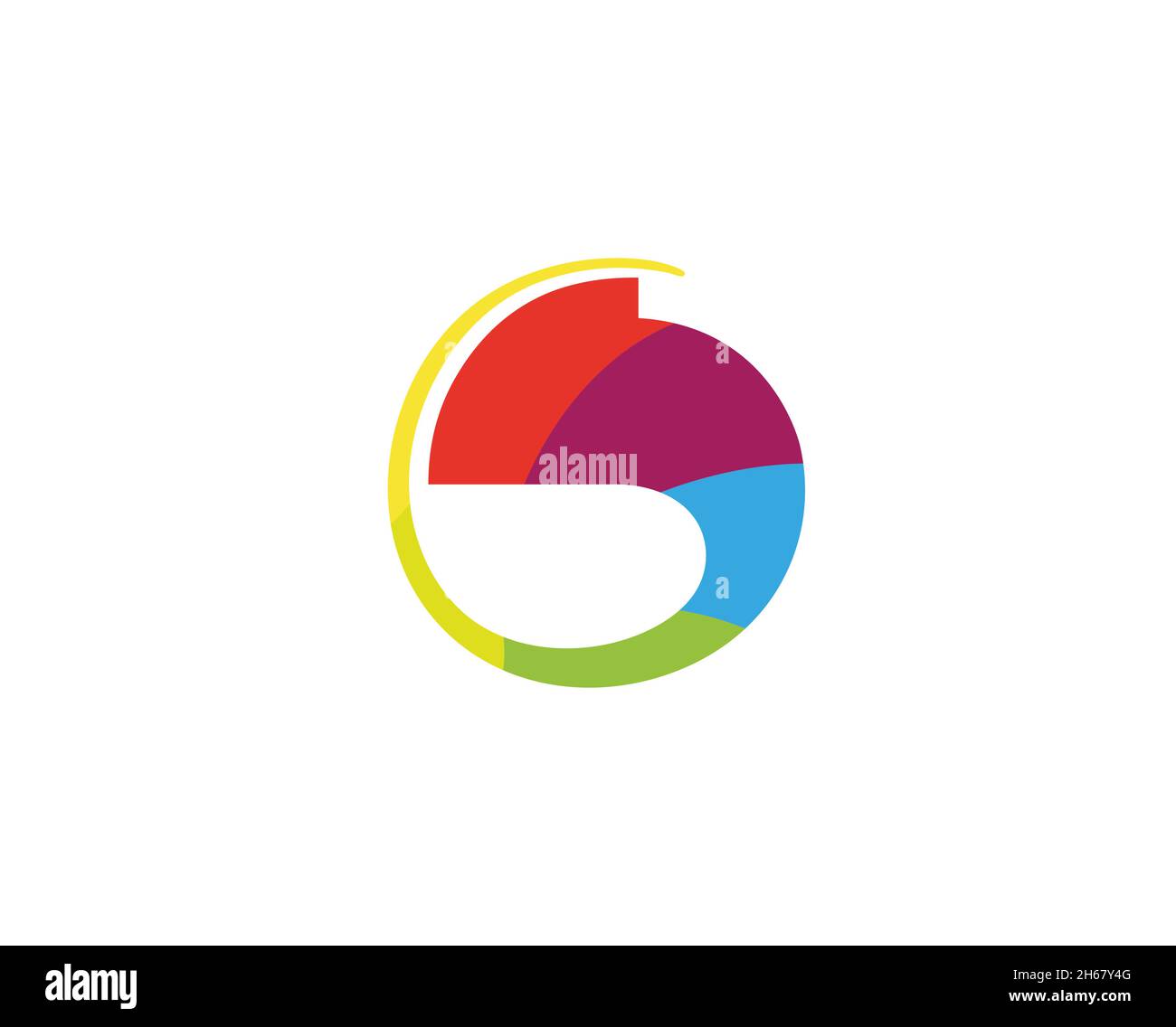 Kreatives abstraktes, farbenfrohes Chamäleon-Logo Vector Symbol Designabbildung Stock Vektor