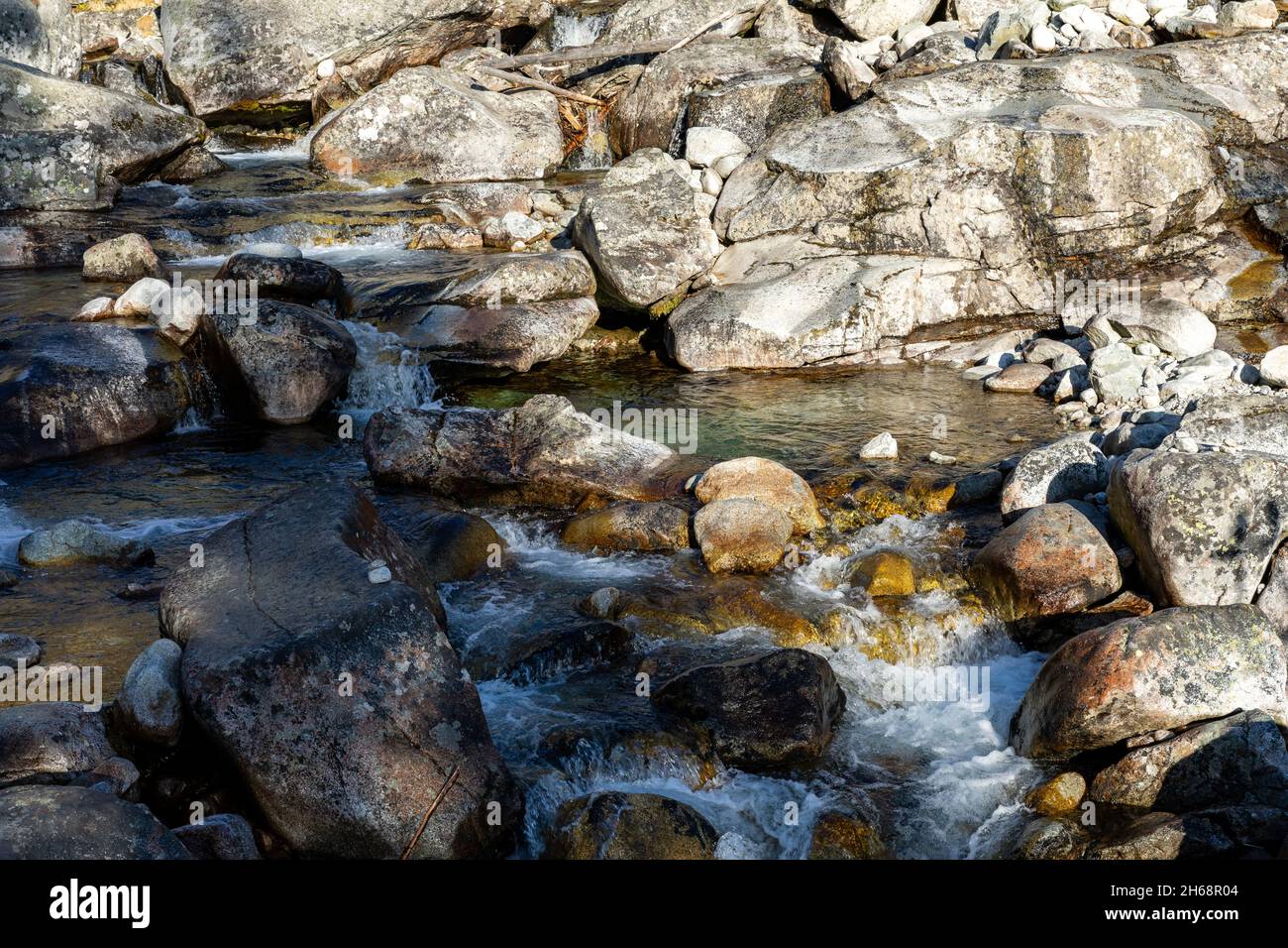 Wasserfall in Tatra, Slowakei - Studenovodsky. Stockfoto