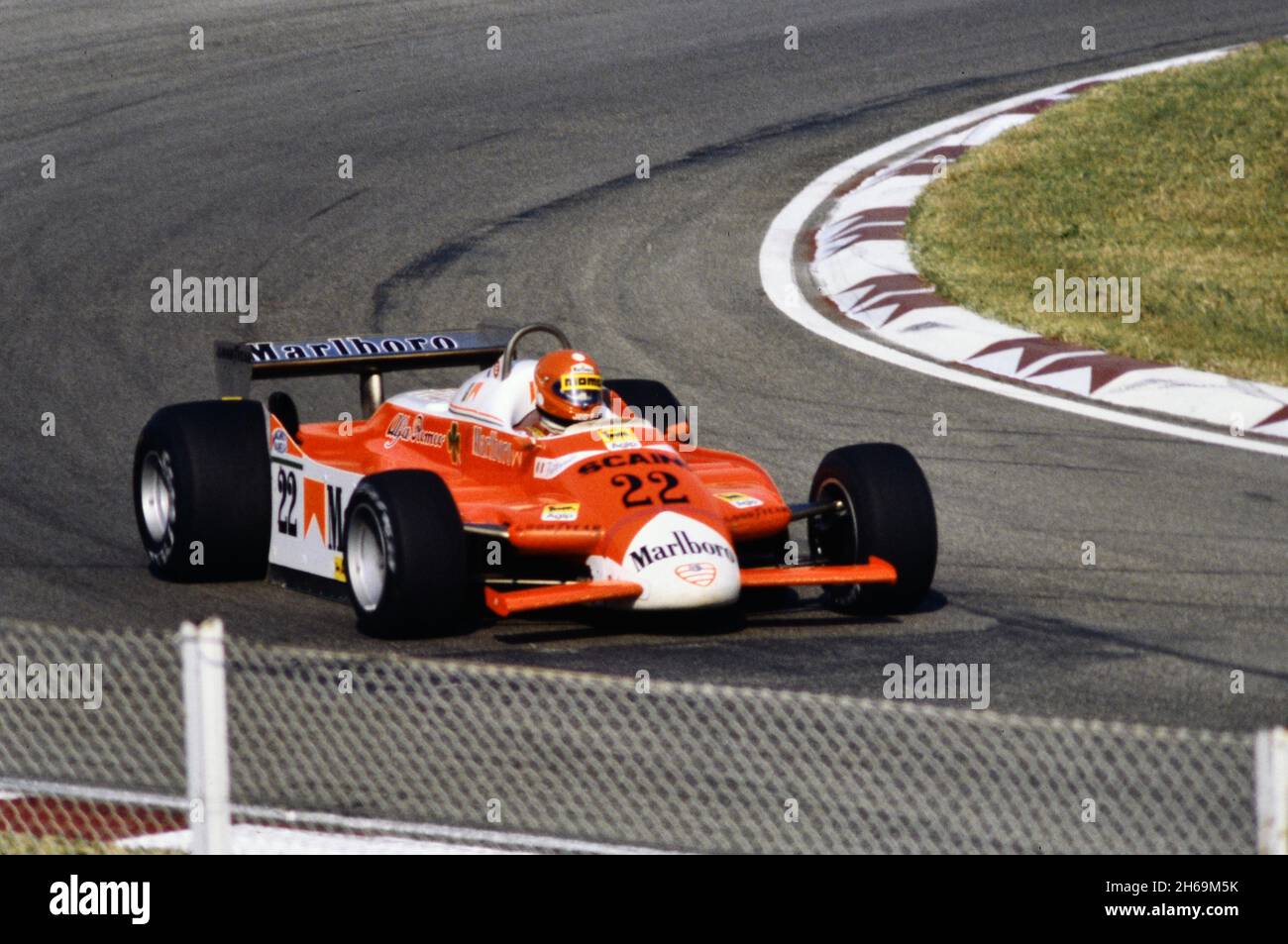 Imola, 1980 Tests der Formel 1 auf dem Imola Circuit. Bruno