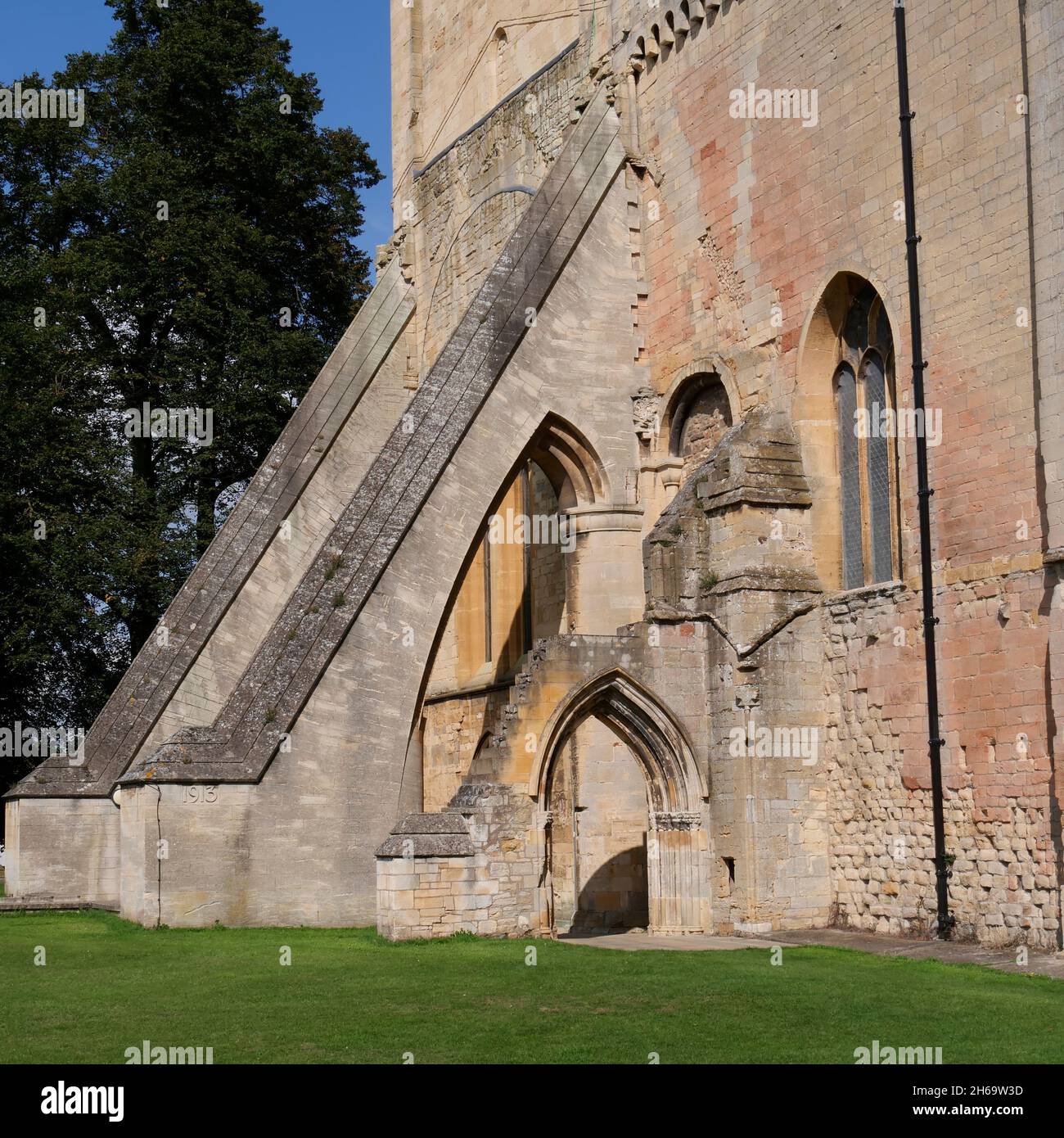 Pershore Abbey, Church of the Holy Cross, Pershore, Worcestershire, England, Großbritannien Stockfoto