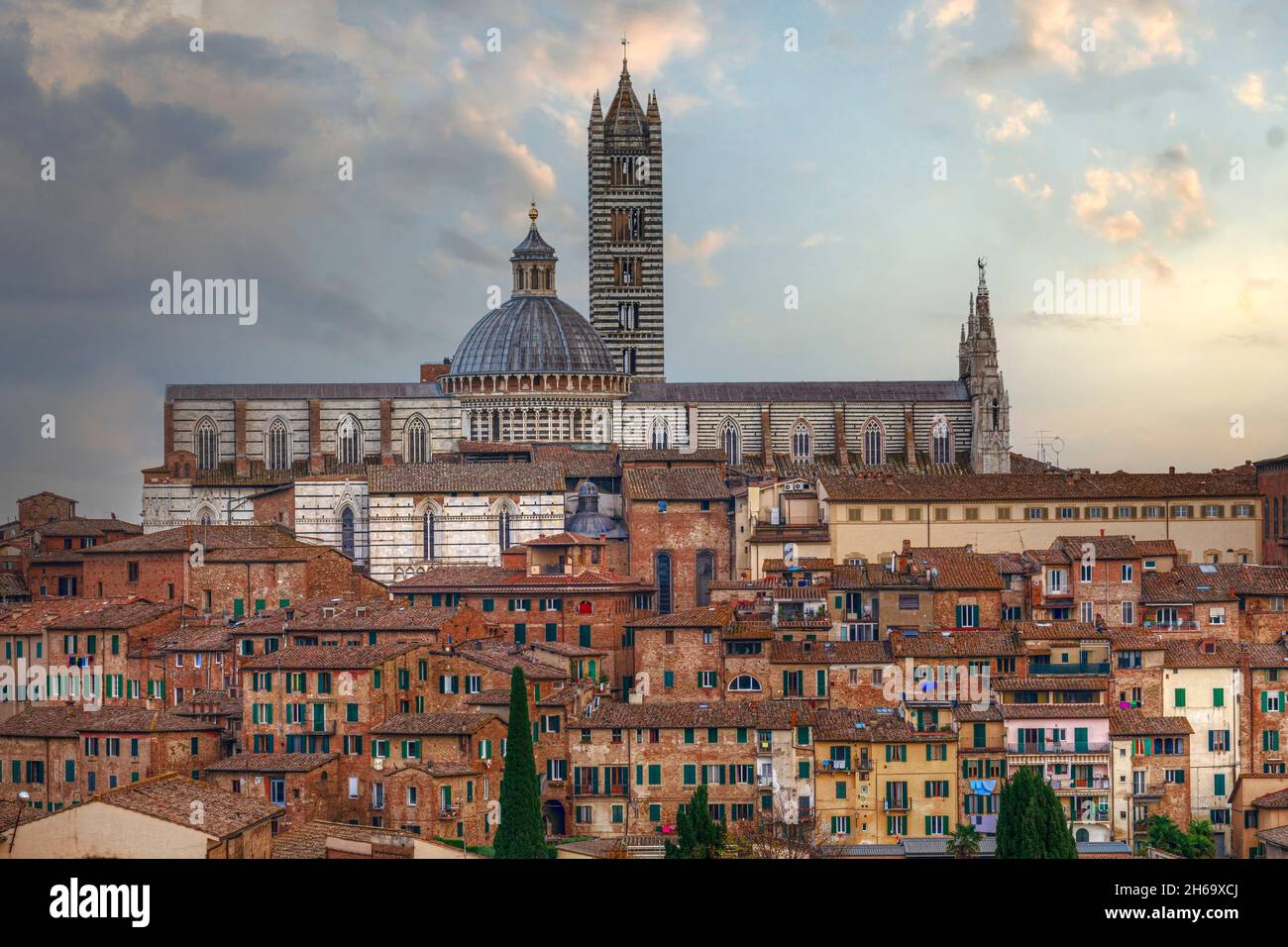 Siena, Toskana, Italien Stockfoto
