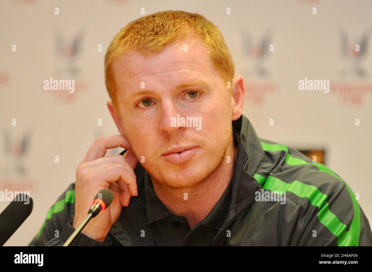 Neil Lennon, Emirates Cup Pressekonferenz, Emirates Stadium, London. VEREINIGTES KÖNIGREICH Stockfoto