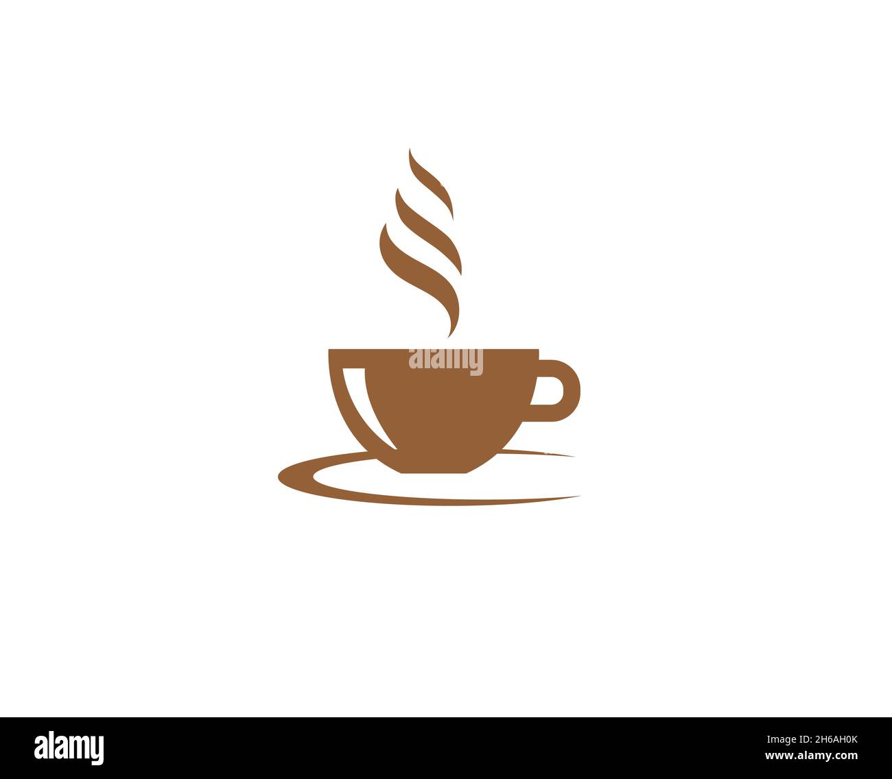 Kreative Tasse Kaffee Logo Design Vektor Symbol Illustration Stock Vektor