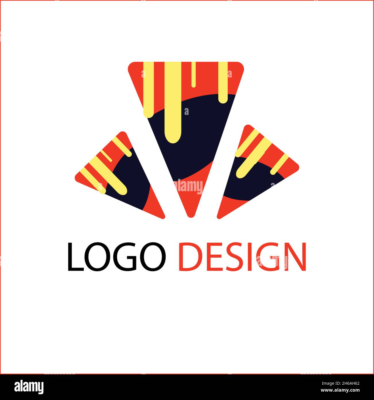 Dessert Logo Vektor Design Illustration Stock Vektor