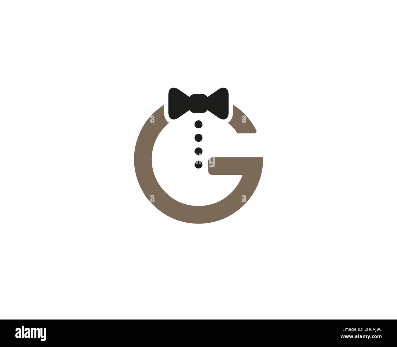 Kreative Krawatte G Buchstabe Logo Design Vektor Symbol Illustration Stock Vektor