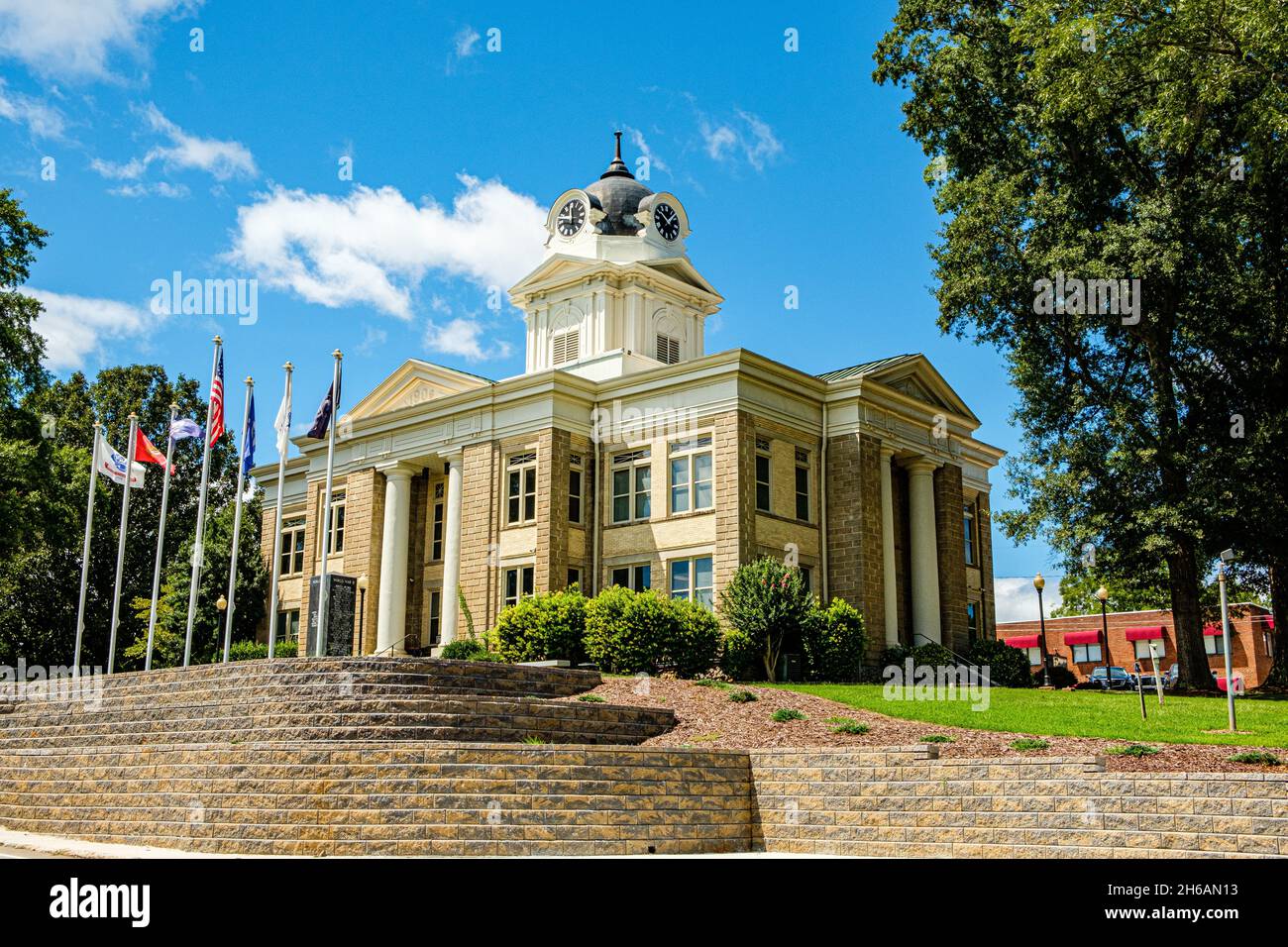 Franklin County Courthouse, Courthouse Square, Carnesville, Georgia Stockfoto