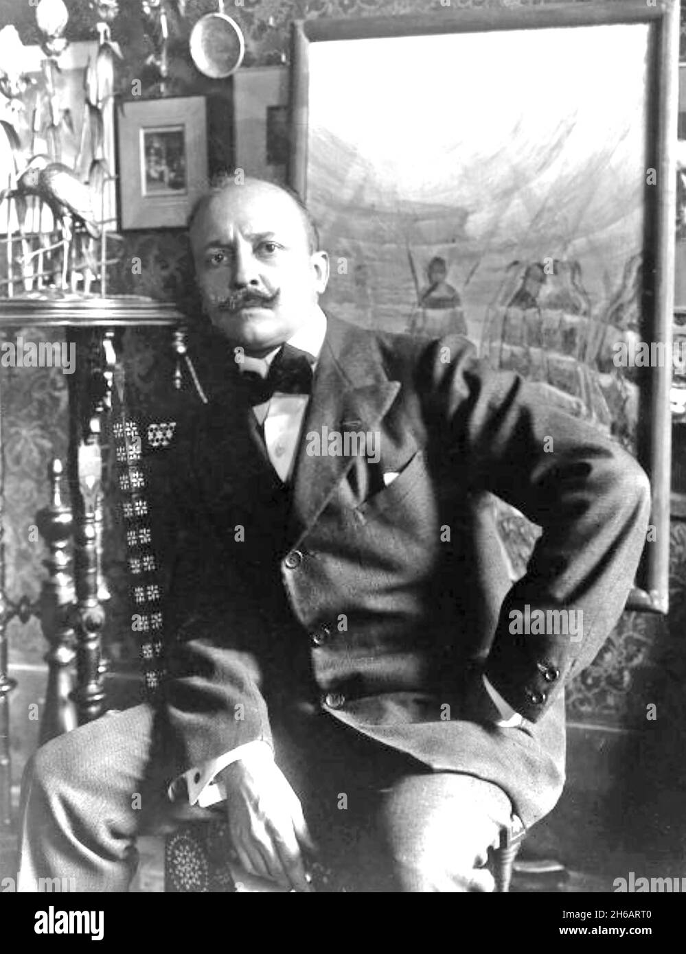 FILIPPO MARINETTI (1876-1944) italienischer Dichter und Gründer der futuristischen Bewegung Stockfoto