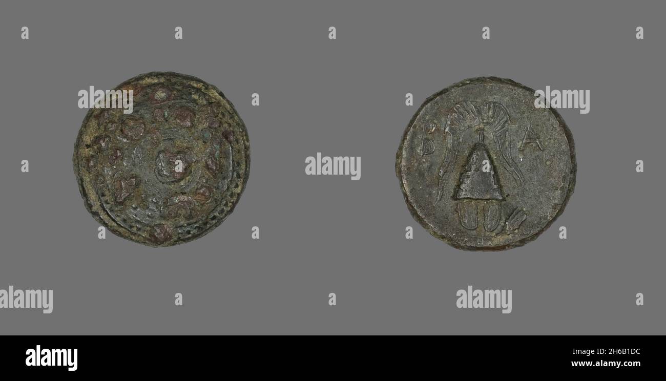 Münze mit der Göttin Artemis, 286-220 v. Chr. Stockfoto