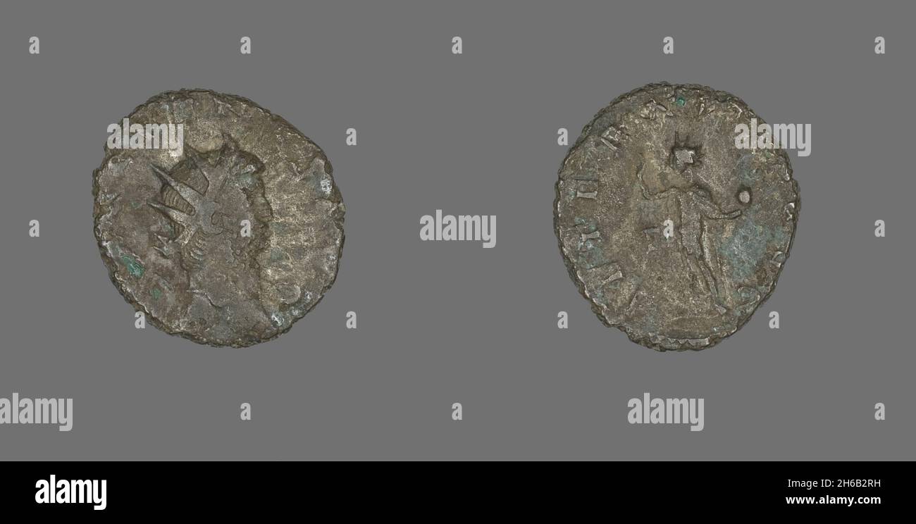 Antoninianus (Münze) Mit Kaiser Gallienus, 260-268. Stockfoto