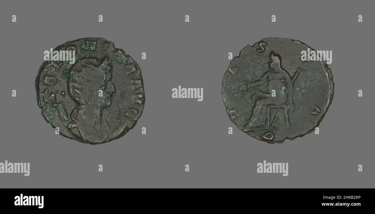 Antoninianus (Münze) Mit Der Kaiserin Salonina, 260-268. Stockfoto