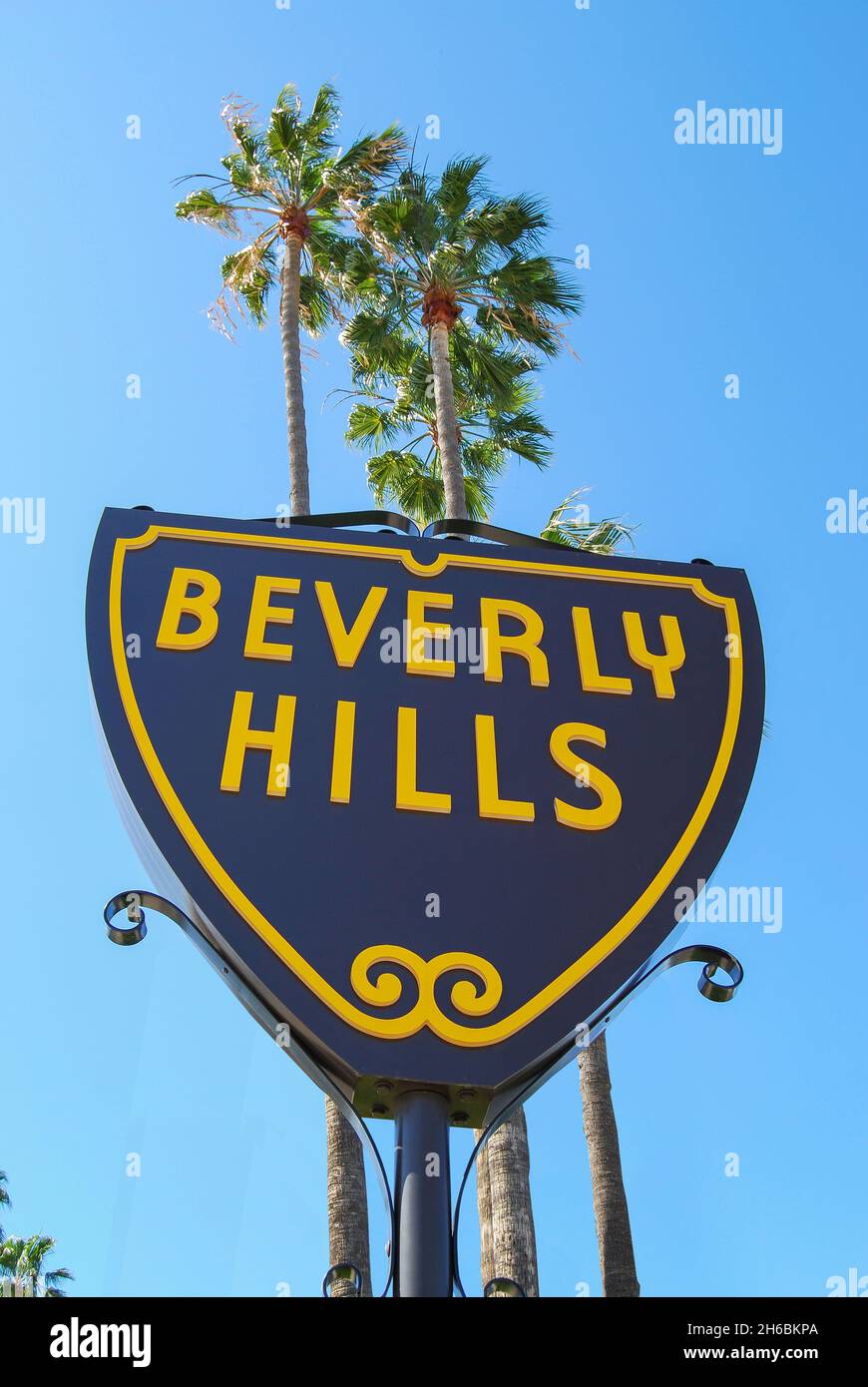 Beverly Hills Zeichen, Beverly Hills, Los Angeles, California, Vereinigte Staaten von Amerika Stockfoto