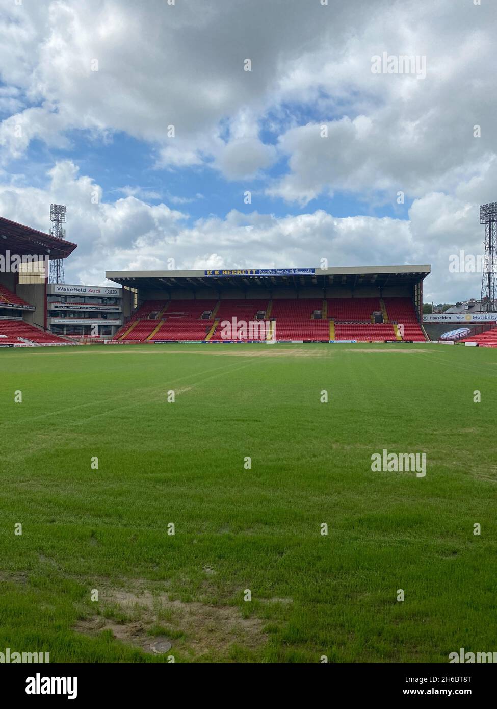 Barsley Football Club F.C Oakwell Stockfoto