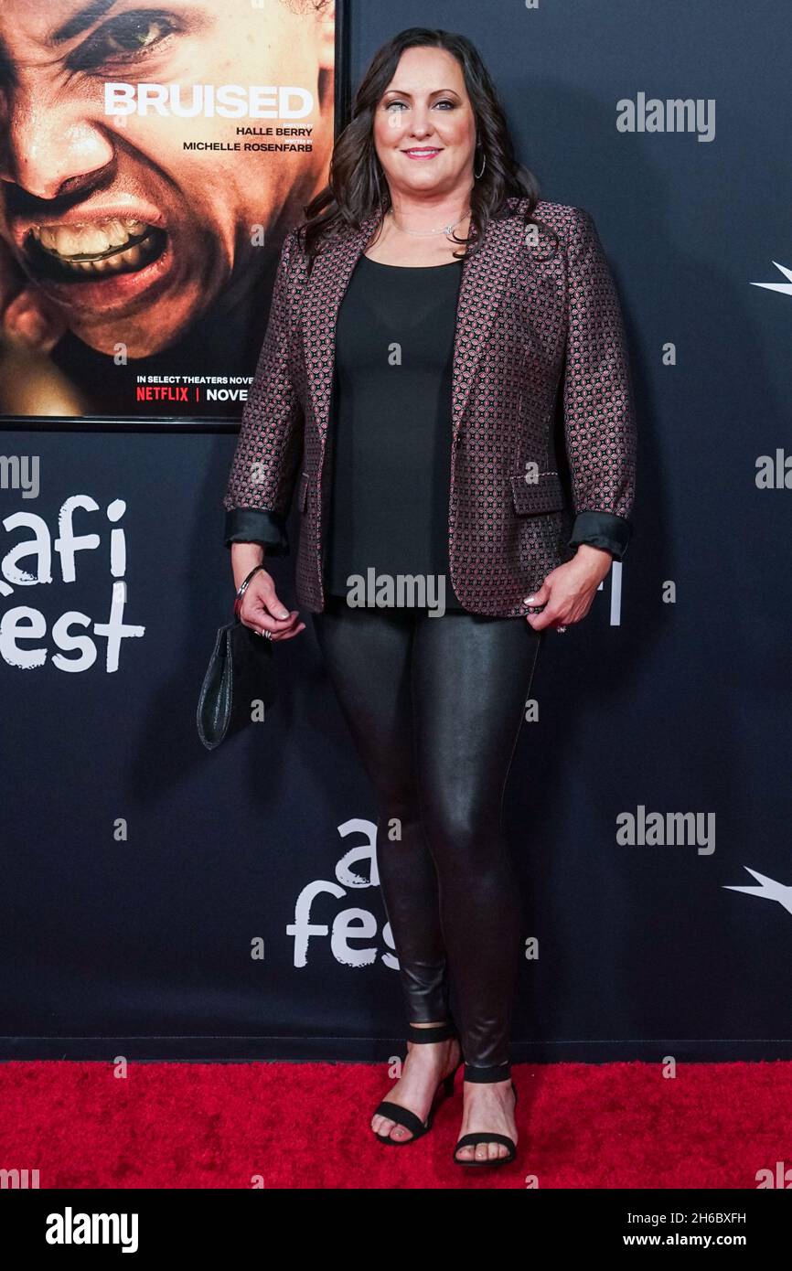 Hollywood, Usa. November 2021. HOLLYWOOD, LOS ANGELES, KALIFORNIEN, USA - 13. NOVEMBER: Shannon knapp kommt zum AFI Fest 2021 - Offizielle Vorführung von Netflix's 'Blutered', die am 13. November 2021 im TCL Chinese Theatre IMAX in Hollywood, Los Angeles, Kalifornien, USA, stattfand. (Foto von NOx Yang/Image Press Agency/Sipa USA) Quelle: SIPA USA/Alamy Live News Stockfoto