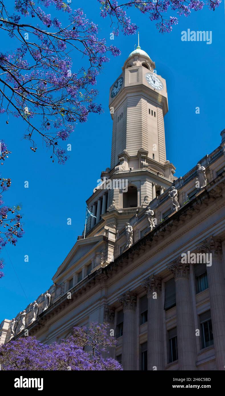 Uhrturm auf dem Cabildo-Gebäude in Buenos Aires, Argentinien Stockfoto