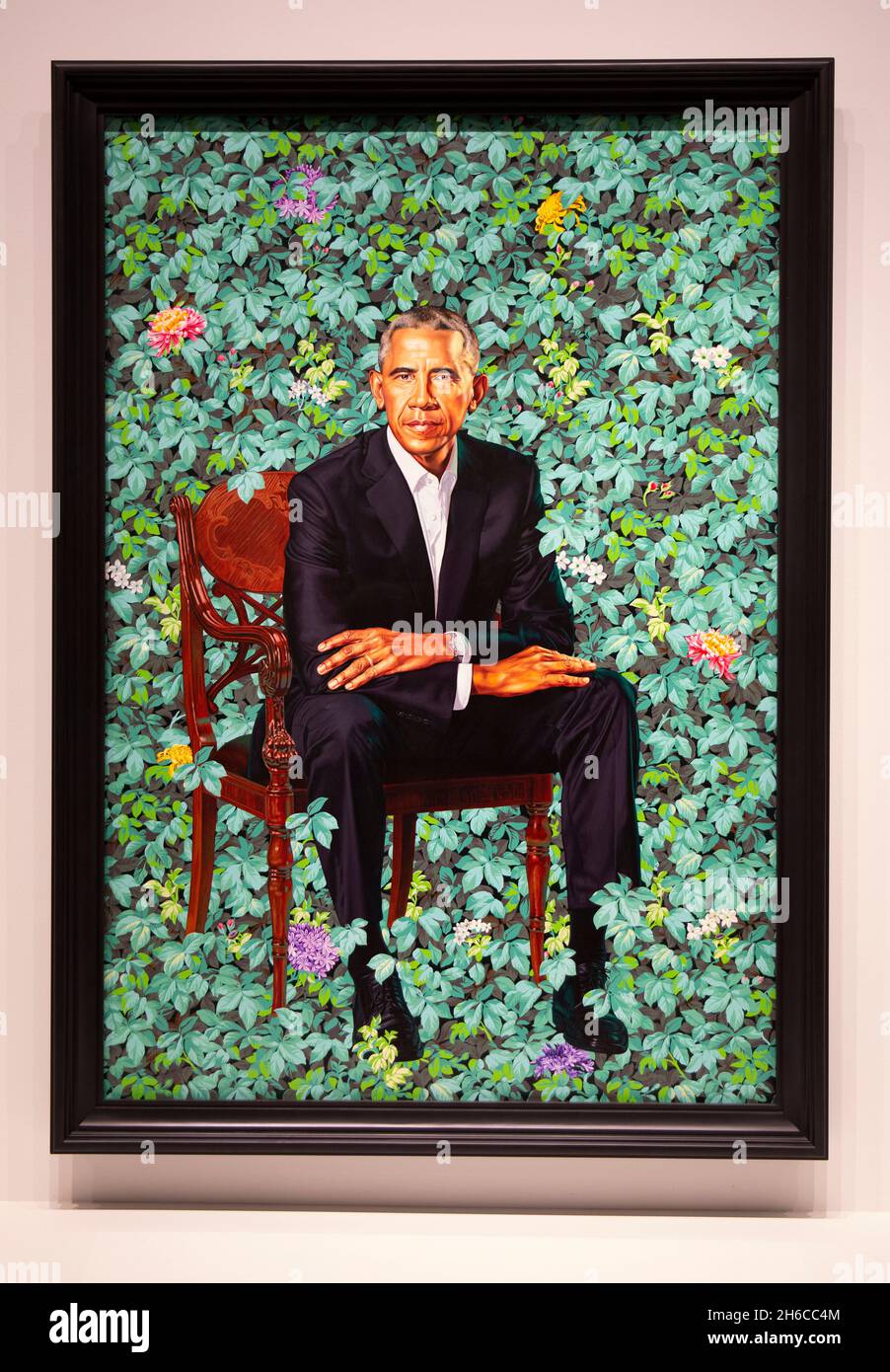 Baracke Obama, 44. Präsident der Vereinigten Staaten, offizielles Porträt Stockfoto