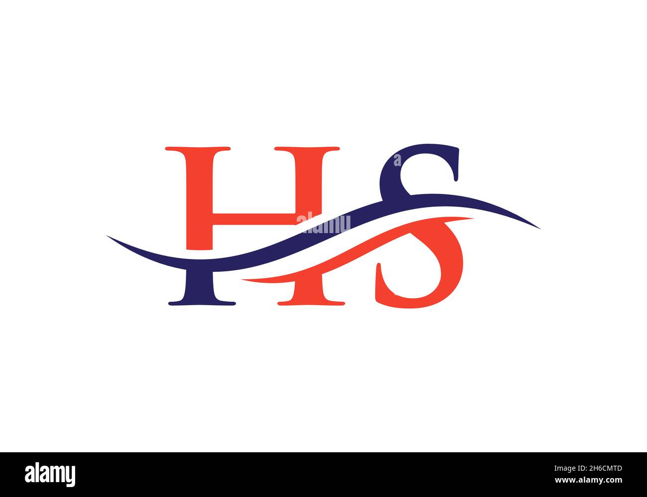 Erstes HS-Logo mit verknüpftem Buchstaben. Moderner