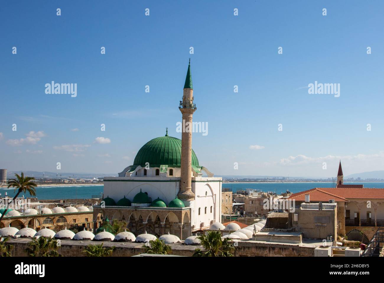 Israel, Acre, Ahmed Al Jazzar Moschee in der Altstadt von Akko Stockfoto