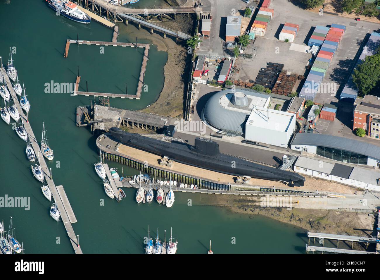 HMS Alliance, U-Boot aus dem 2. Weltkrieg, Royal Navy Submarine Museum, Gosport, Hampshire, 2018. Stockfoto