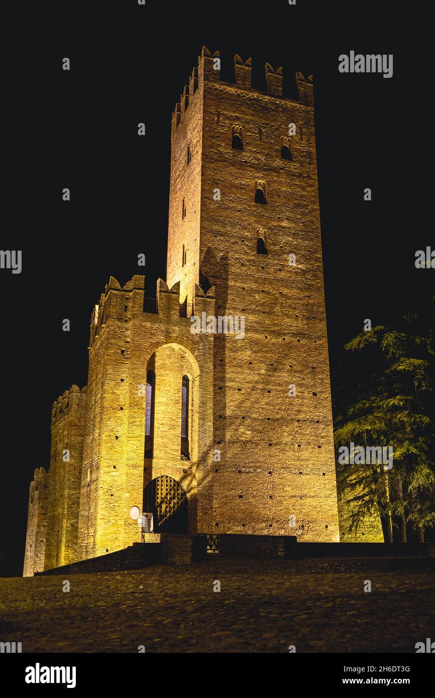 Rocca Viscontea, Schloss von Castell'Arquato Stockfoto